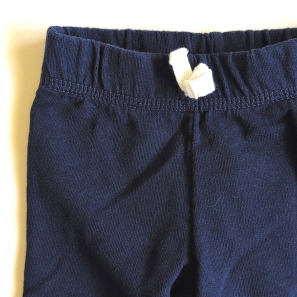 carters navy blue cotton comfy joggers pants 6 months baby boy - Picture 2 of 5